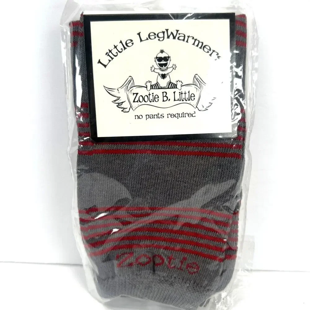 3 Zootie B. Little Leg Warmers Baby & Toddler NEW Blue Grey Red Sock Monkey